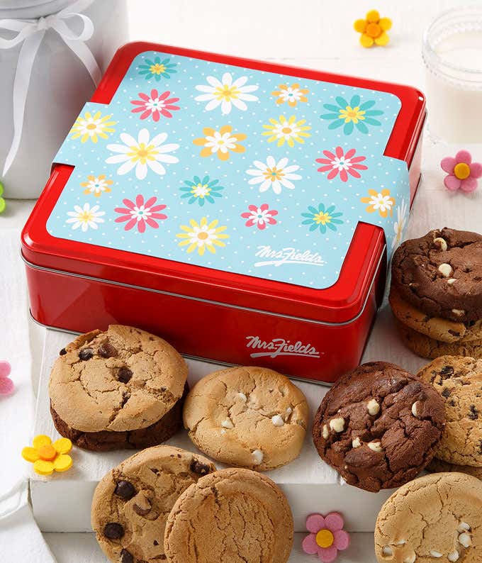Mrs. Fields Blossom Bites Dozen Original Cookie Tin  