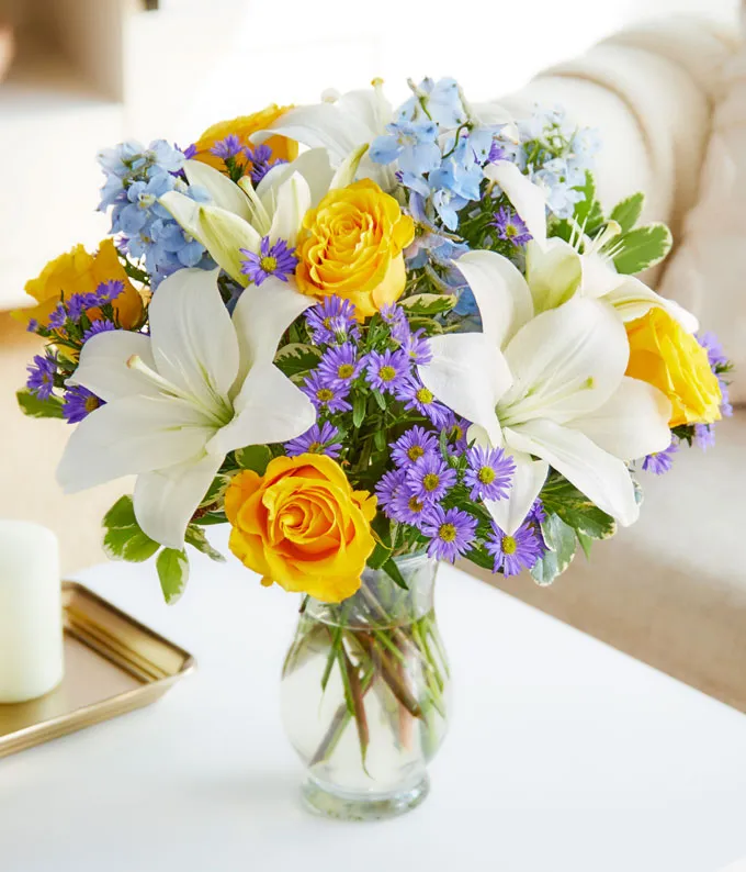 Blue Skies and Sunshine Bouquet